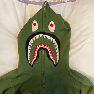 Bathing Ape Green Hoody
